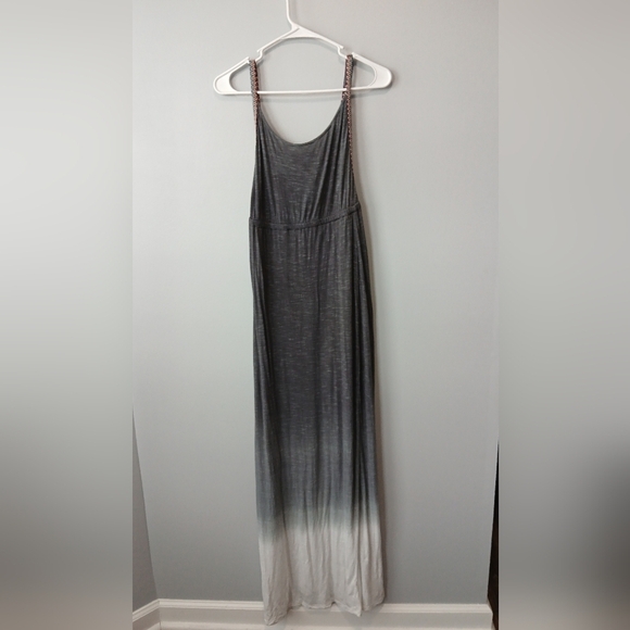 Element Gray Ombre Sleeveless Maxi Dress Womens Size Small Boho Beachy Hippie - Picture 4 of 6